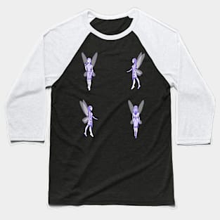 Purple Fairies Baseball T-Shirt